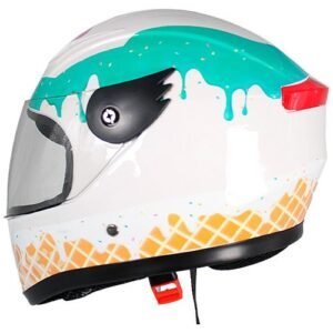 Casco Cerrado Infantil C/luz para ICECREAM BRILLANTE