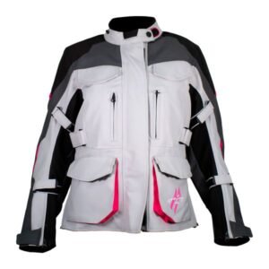 Chamarra Negro-gris Claro-rosa Oje Lady para CAZADORA TALLA XG