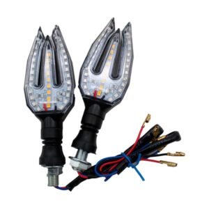 Direccionales Tridente 33 Leds Azul y Verde 12V para UNIVERSAL