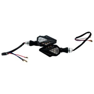 Direccionales Stingray Luz Amarilla con Luz de Dia Blanca 12V Base Goma para UNIVERSAL