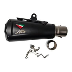 Escape Cubierta Tipo Fibra de Carbono Longitud 290 Mm Altura 120 Mm Conector 51 Mm para UNIVERSAL