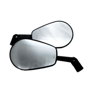 Espejo Deportivo Negro Tipo Fibra de Carbon para UNIVERSAL