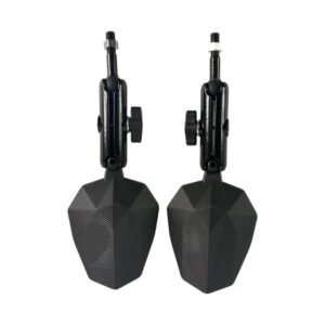 Espejos Tipo Diamante con Union Metalica en Negro 10MM Articulado para UNIVERSAL