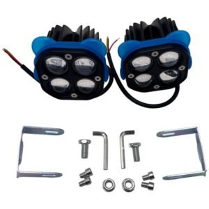 Faro Auxiliar con Orejas Azules 40W 12 Vcc Luz Blanca para UNIVERSAL