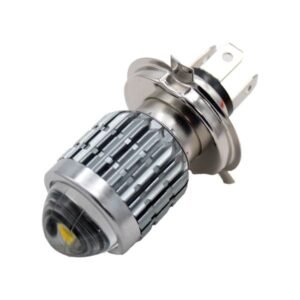 Foco LED Aluminio H4 con Lupa 12V Plata para UNIVERSAL