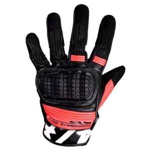 Guantes Textil/piel Proteccion de Molde en Nudillos Antiderrapante en la Palma para NEGRO / BLANCO