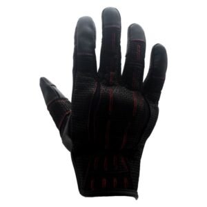 Guantes Piel Proteccion Molde de Nudillos Refuerzo en Palma Touch Screen Resistente a la Abrasion