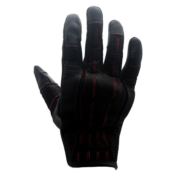 Guantes Piel Proteccion Molde de Nudillos Refuerzo en Palma Touch Screen Resistente a la Abrasion