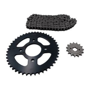 Kit de Sprocket Iron Box Cadena Reforzada 428H-136L Sprocket 46/15T para BJ NS-160