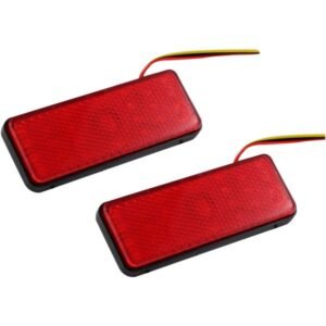 Reflejante Rectangular Rojo 12V para UNIVERSAL