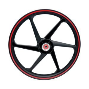 Rin Aluminio Delantero 1.6 X 18 Negro Filo Rojo 18" para VN LITHIUM 4.0-150 22-23