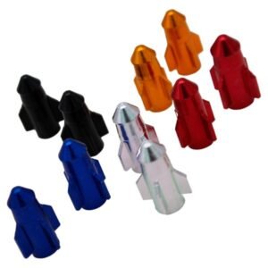 Tapon de Valvula Rocket para Motocicleta de Aluminio para FOTOLUMINICENTE